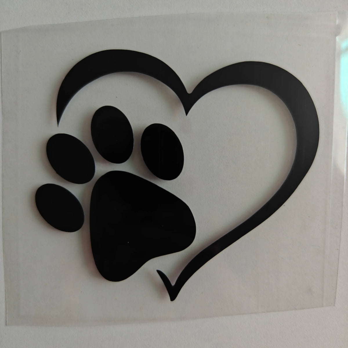 Heart Paw Print Pet Vinyl Decal for Car Window and Bumper - view 7