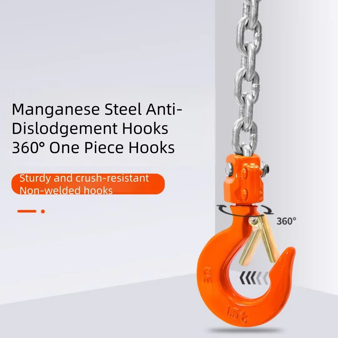 0.75 Ton/1.5 Ton/2 Ton Manual Ratchet Lever Hoist Hand Chain Coist Pulley Block Wire Rope Tensioner Lifting Fastening Tool
