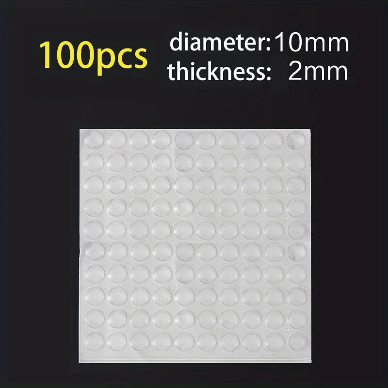 100pc Soft Silicone Anti-Slip Bumper Pads for Cabinets and Drawers - view 11