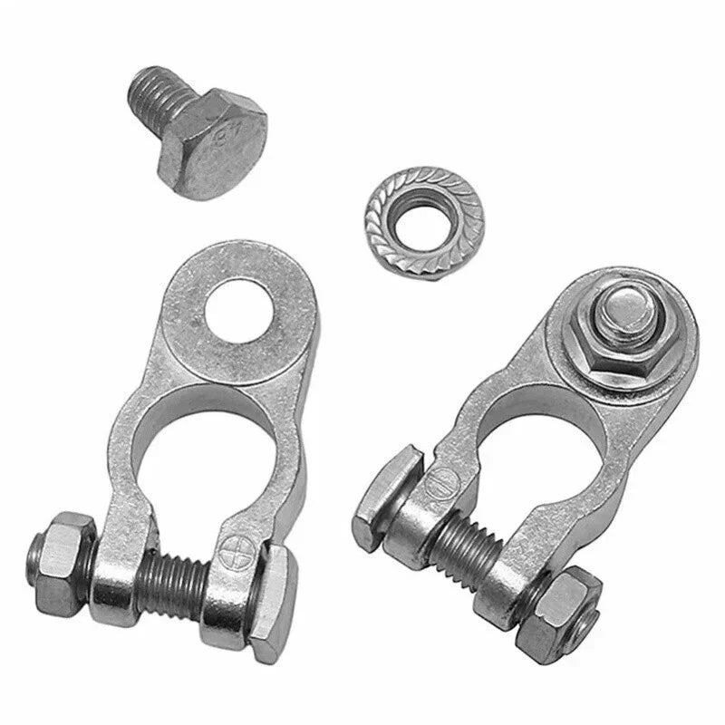 Quick-Release Battery Clamp Terminals – 12V/24V Charging