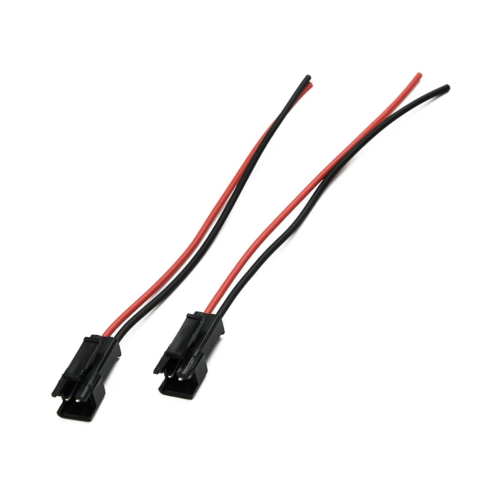 10 Pairs 10cm JST SM 2P 2Pin Plug Socket Male To Female Wire Connector LED Strips Lamp Driver Connectors Cable Quick Adapter