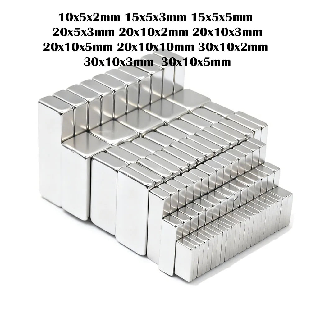 5-50 Pcs Super Powerful Block Magnet Neodymium Magnets NdfeB N35 Strong Magnet Permanent Magnetic imanes Refrigerator Magnet