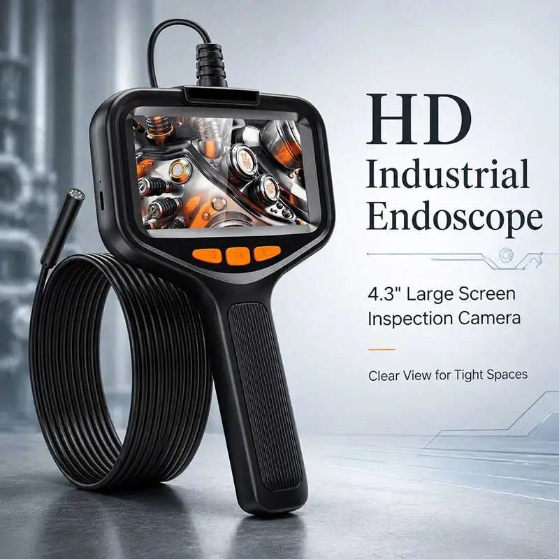 4.3-Inch LCD Endoscope Inspection Camera, 1080P 8mm