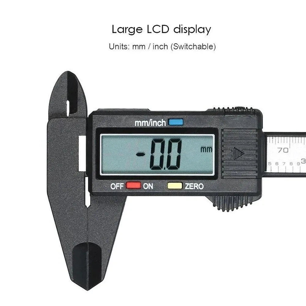 150mm 100mm Electronic Digital Caliper Carbon Fiber Dial Vernier Caliper Gauge Micrometer Measuring Tool Digital Ruler