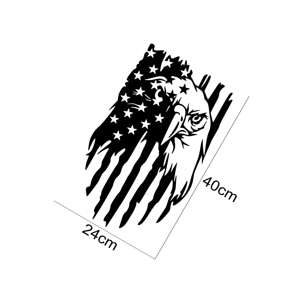 American Bald Eagle Flag Pickup Truck Tailgate Decal Sticker - image 5