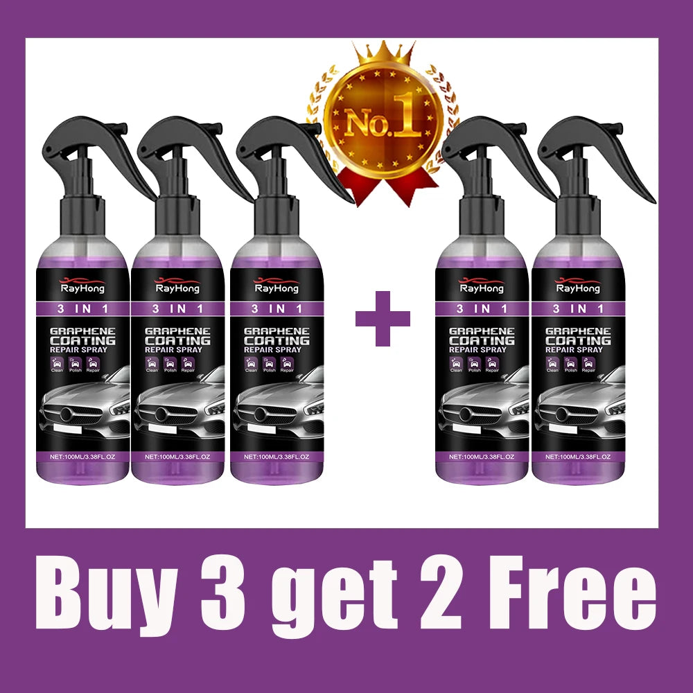 Graphene Ceramic Coating Spray for Car Paint and Glass, 100ml