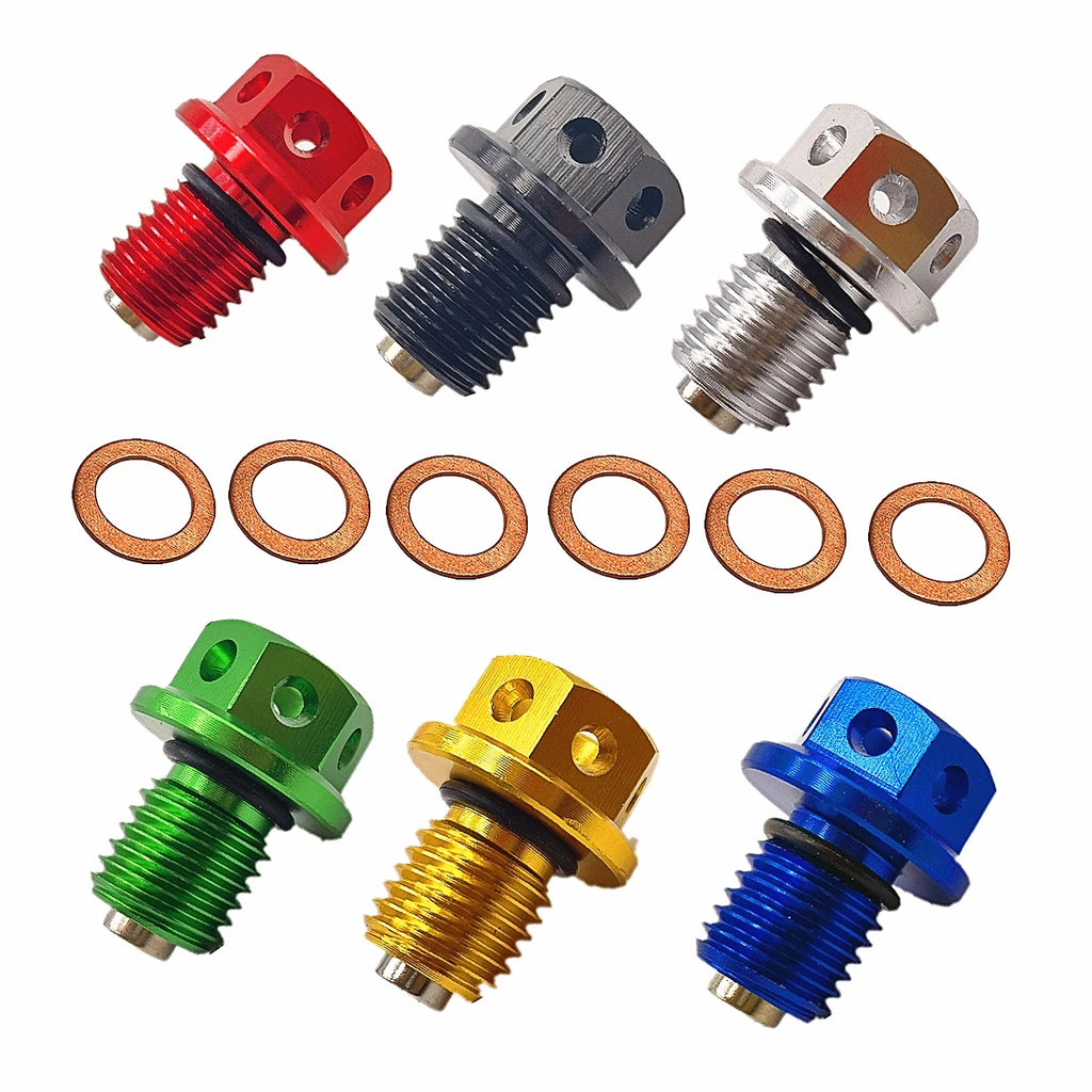 M12 x 1.5 Magnetic Oil Drain Plug and Washer for Honda Pit Bikes