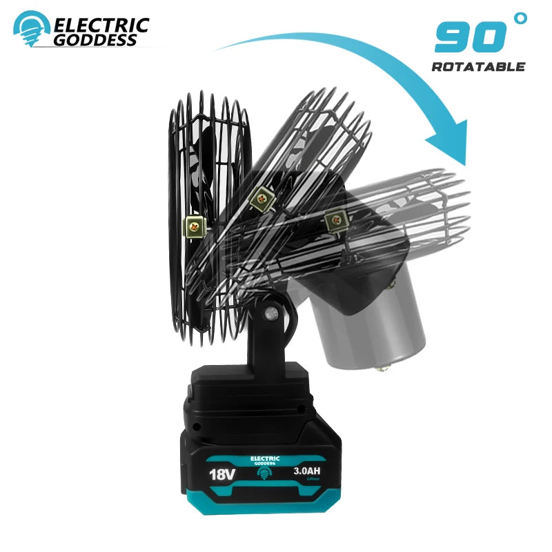5/6/8 Inch Cordless Fan for Makita 18V Battery
