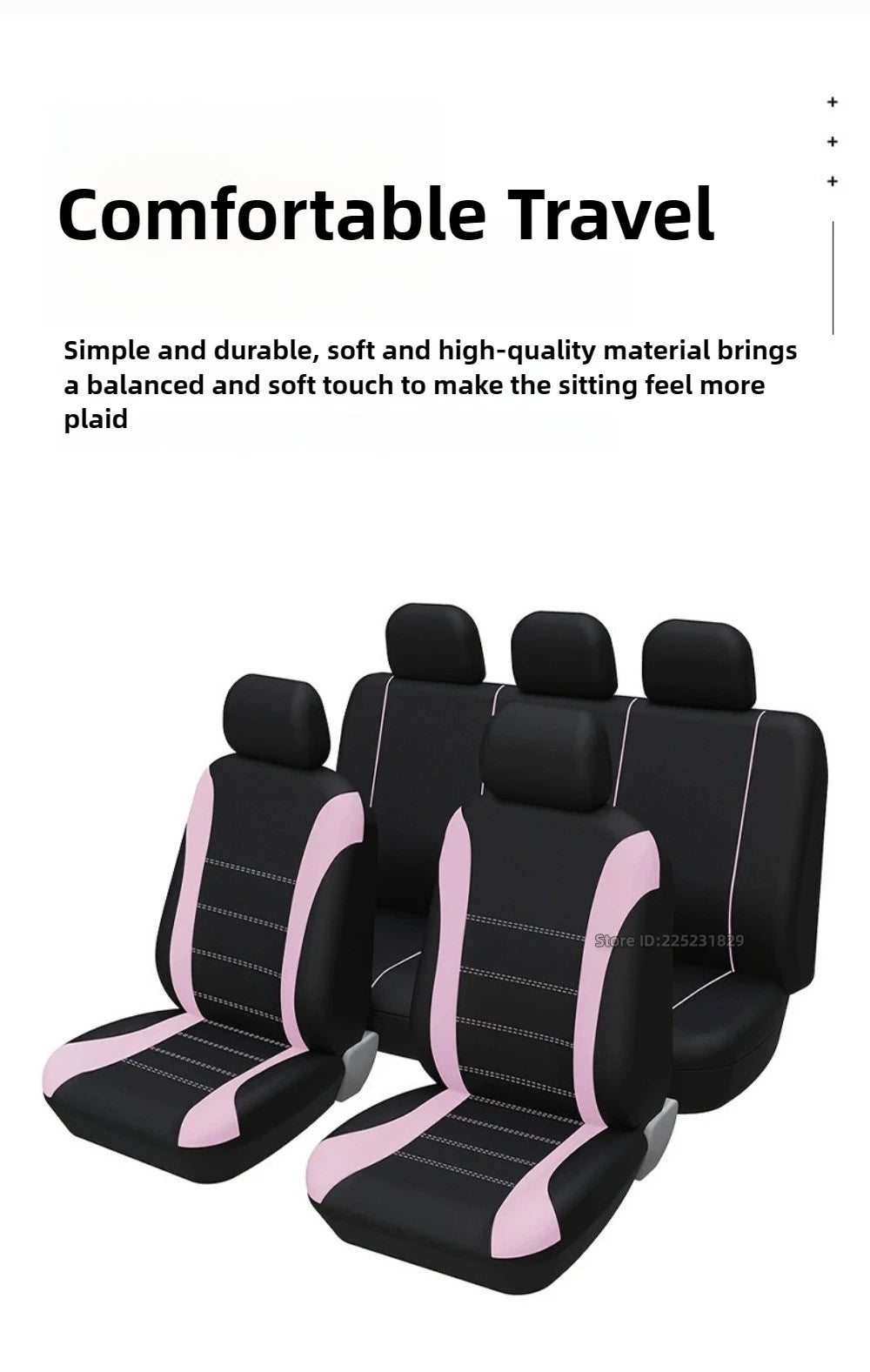 Universal Car Seat Covers Full Set, 2 or 5 Seats