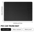120X80CM Trunk Mat for Car Waterproof PVC Cargo Liner Free-Cutting Anti Scratch Trunk Protection Cover for Suv Sedan