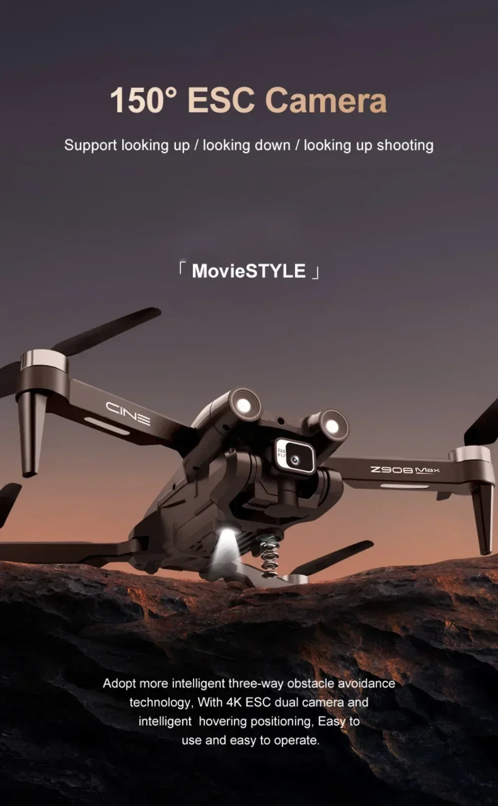 Z908 Pro Max Drone 4K HD Dual Camera Brushless FPV Foldable Quadcopter - image 8