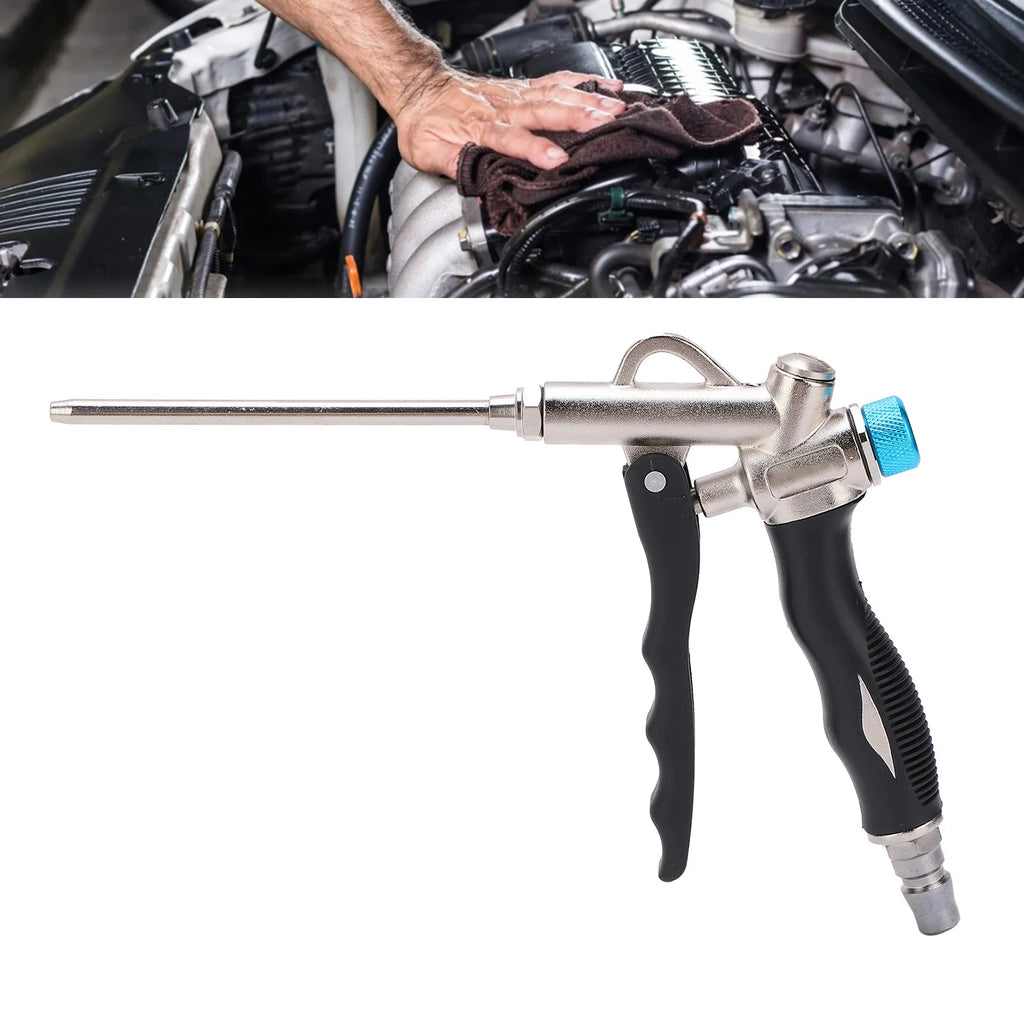 2‑Way Air Blow Gun Dust Blowing Adjustable Air  with Extened Nozzle 1/4in NPT 150 PSI 2-Way Air Blowing Gun