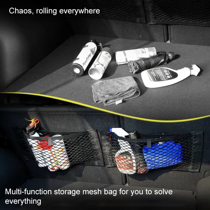 Elastic Mesh Storage Net for Trunk or Seat Back, 5 Sizes