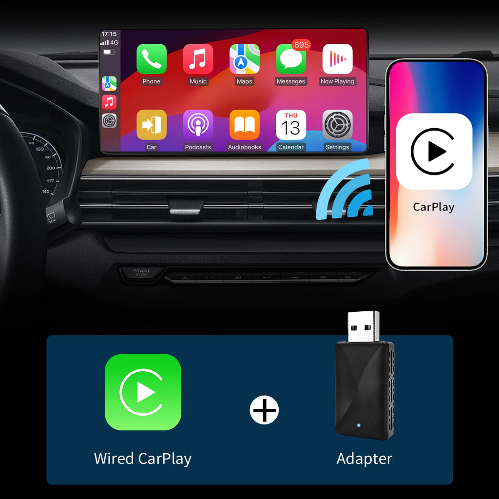 Mini Wireless CarPlay Adapter for iPhone - Cordless Plug & Play - image 2