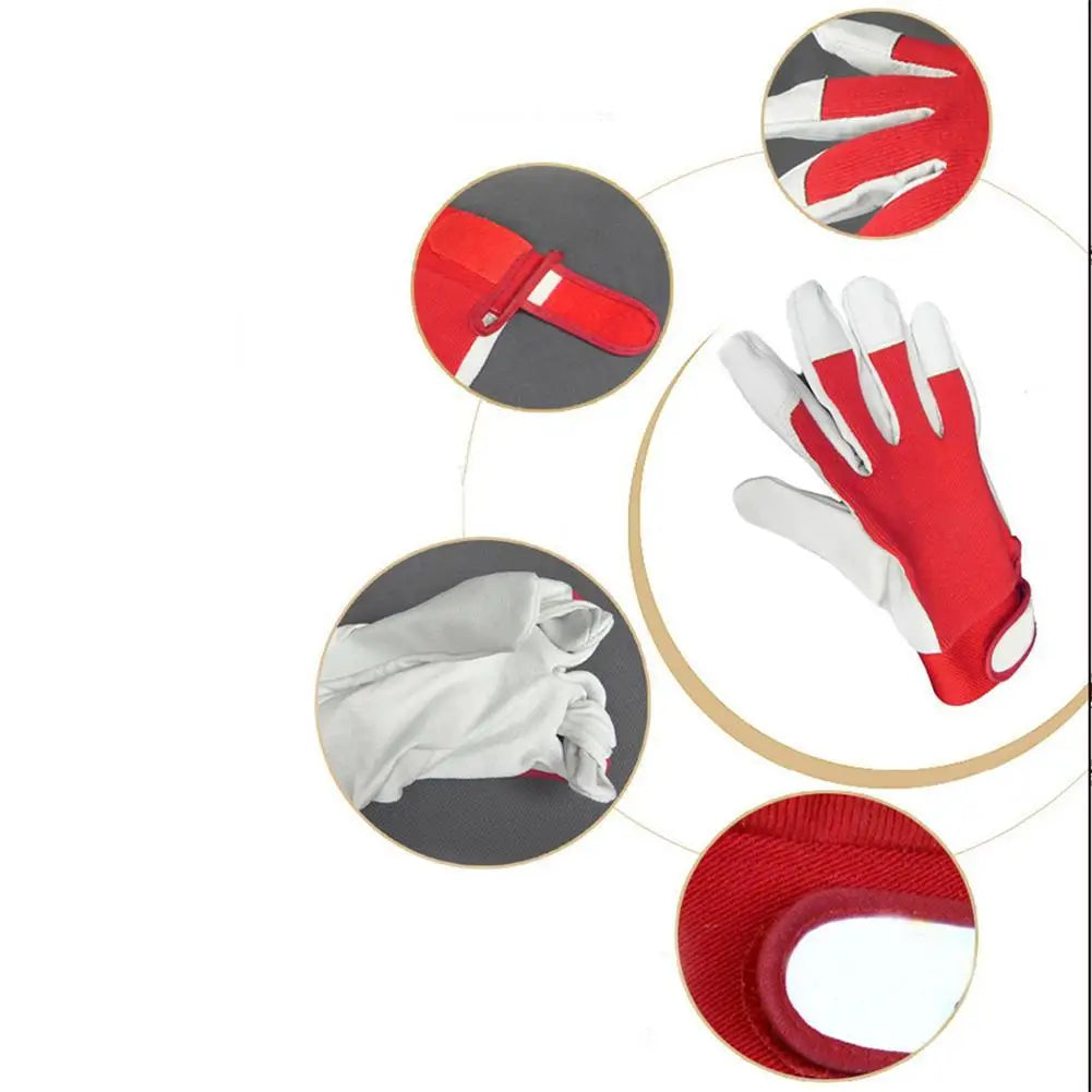 1Pair Machinist Leather Work Repair Mechanic Gloves Mechanic Work Glove Leather Welding Coat Heavy Industrial Glove Sport Glove