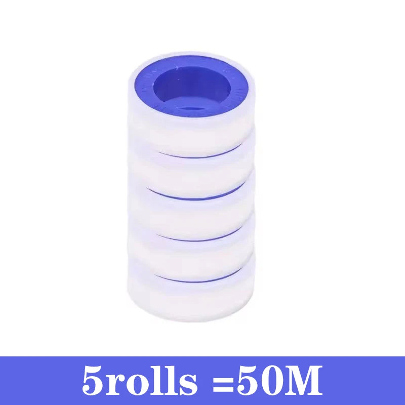 PTFE Thread Seal Tape Roll Set – Waterproof Plumbing Tape, 1–50 Rolls