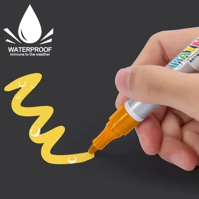 Car Touch-Up Paint Pen with Tire Tread Marker