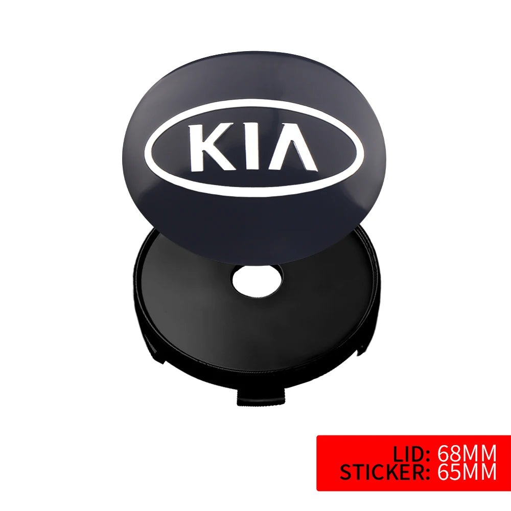 Wheel Center Cap Stickers for Kia Rio Sportage Ceed, 4-Pack - image 46