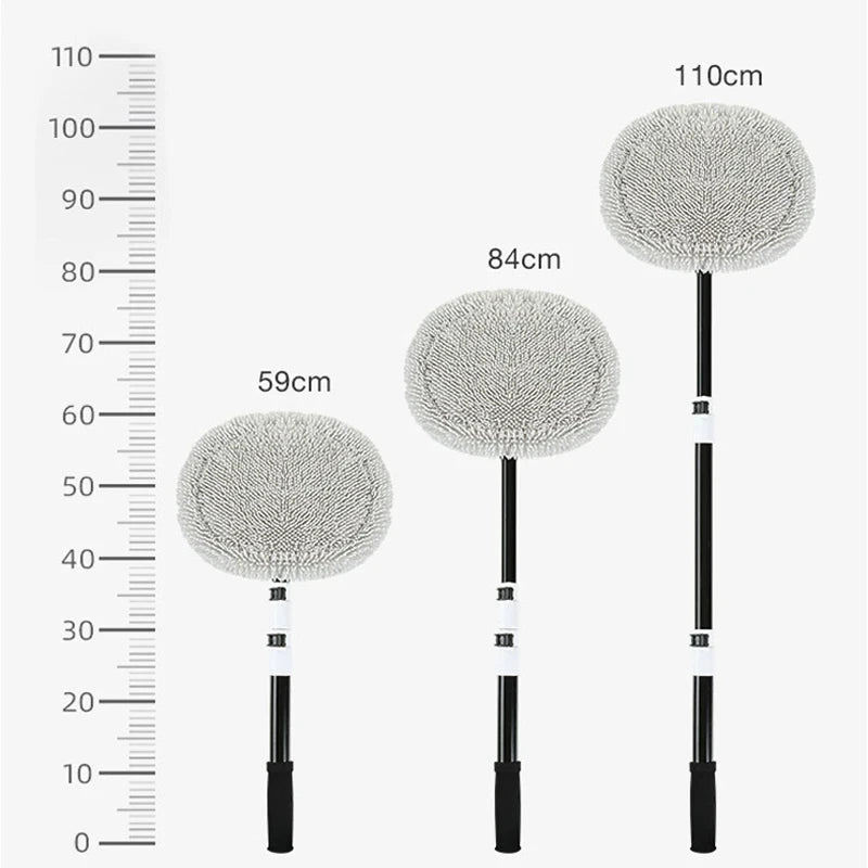 Telescoping Car Wash Brush with Soft Chenille Mop Head - image 6