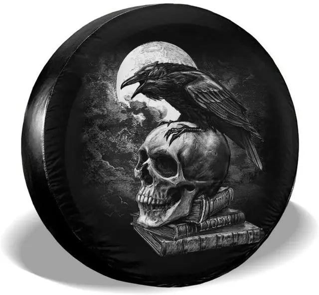 Sugar Skull Spare Tire Cover for SUVs and Trailers - view 26