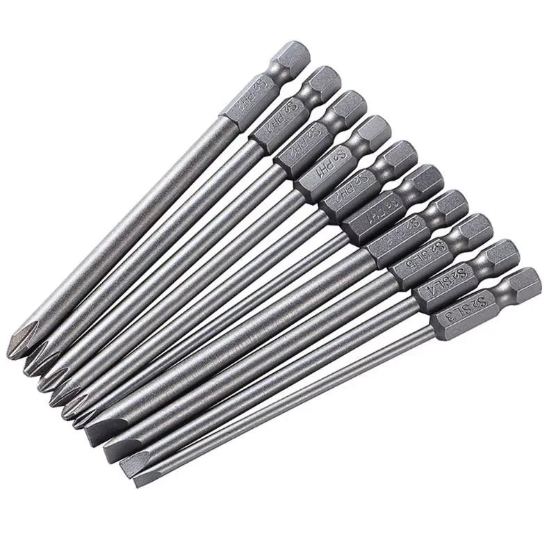Screwdriver Set Strong Magnetic Batch Head Steel Slotted Phillips Screw Driver Bits Car Repair Utility Electric Tool Accessories