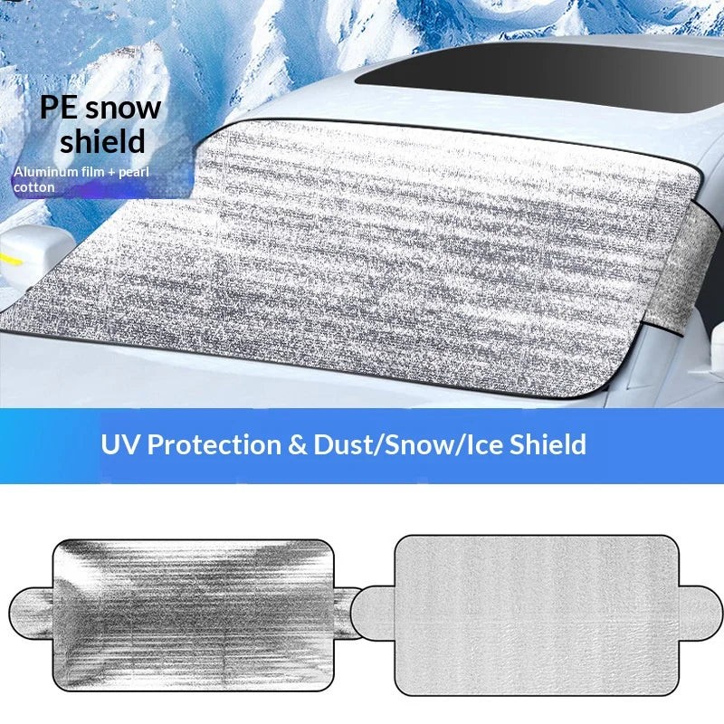 Aluminum Film Windshield Snow Cover – Ice, Frost & UV Shield