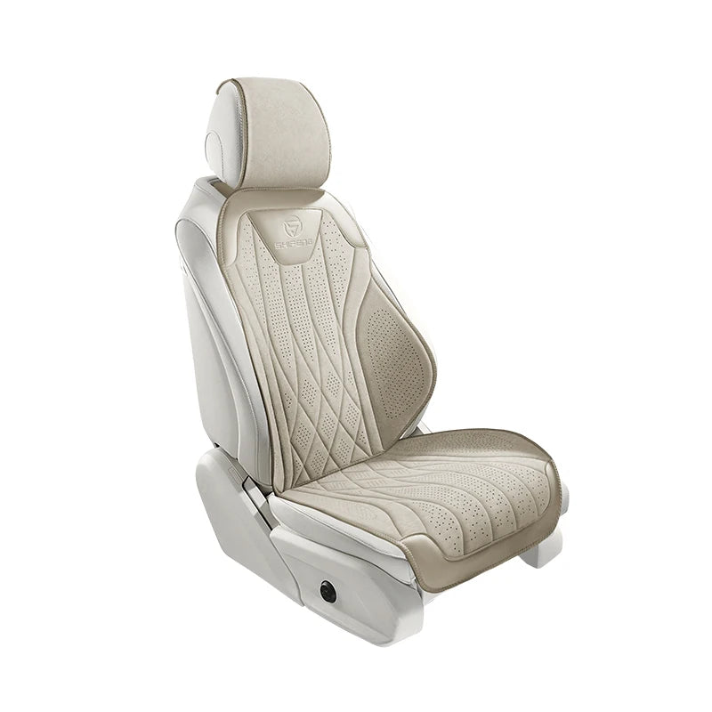 Perforated Suede-Finish Car Seat Covers, Single, Pair or Rear
