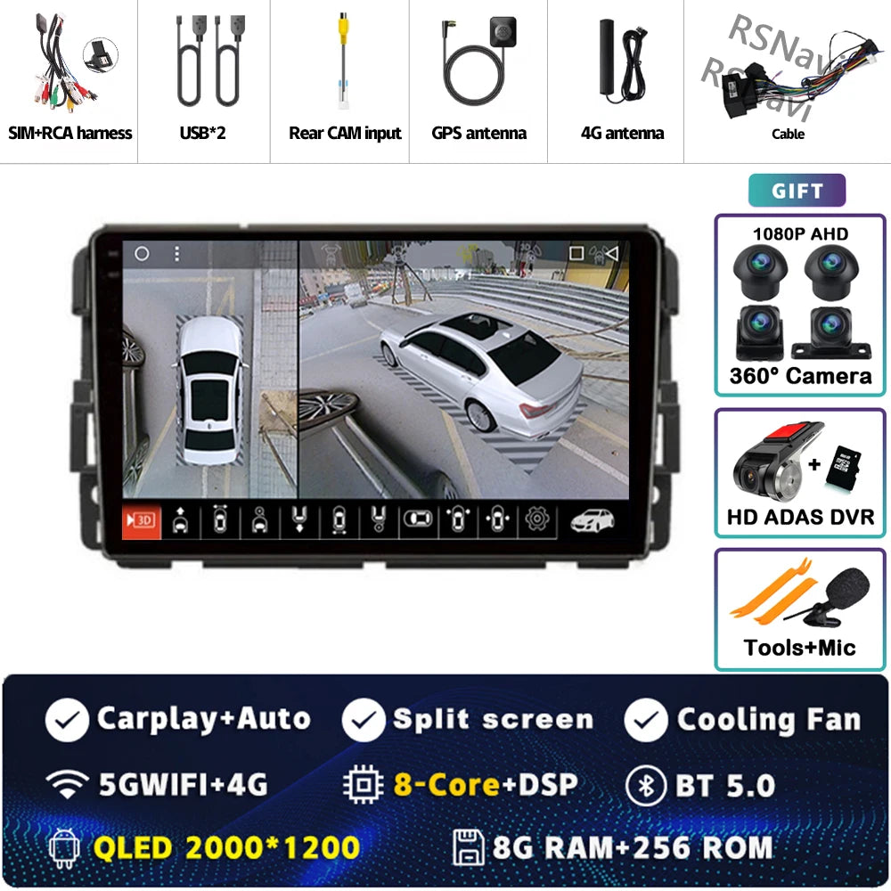9" Android Car Stereo for Chevy GMC with CarPlay & Android Auto - image 33