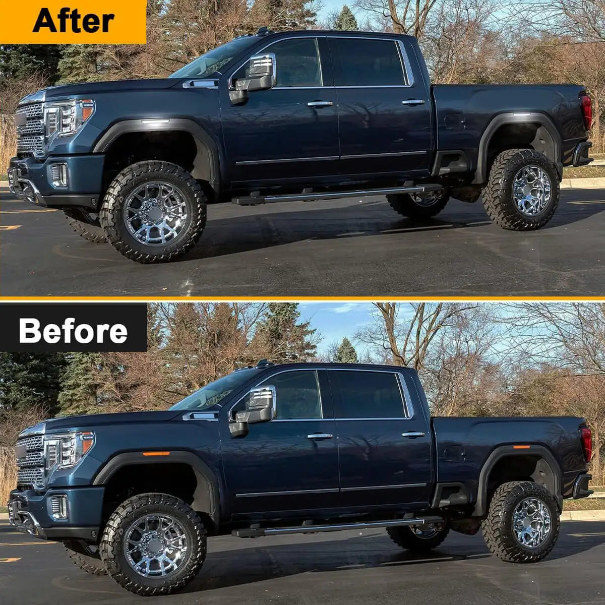 LED Side Marker Lights for GMC Sierra 2500HD 3500HD 2020-2024, White