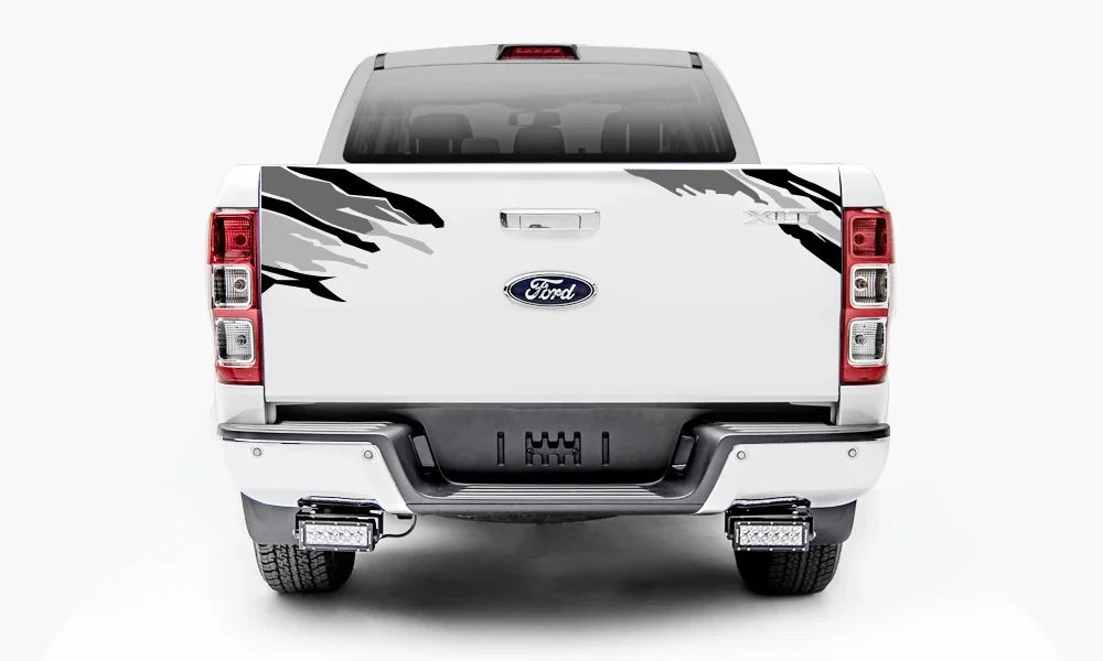 Pickup Truck Tuning Decal Set, 3 Pieces, Universal Fit