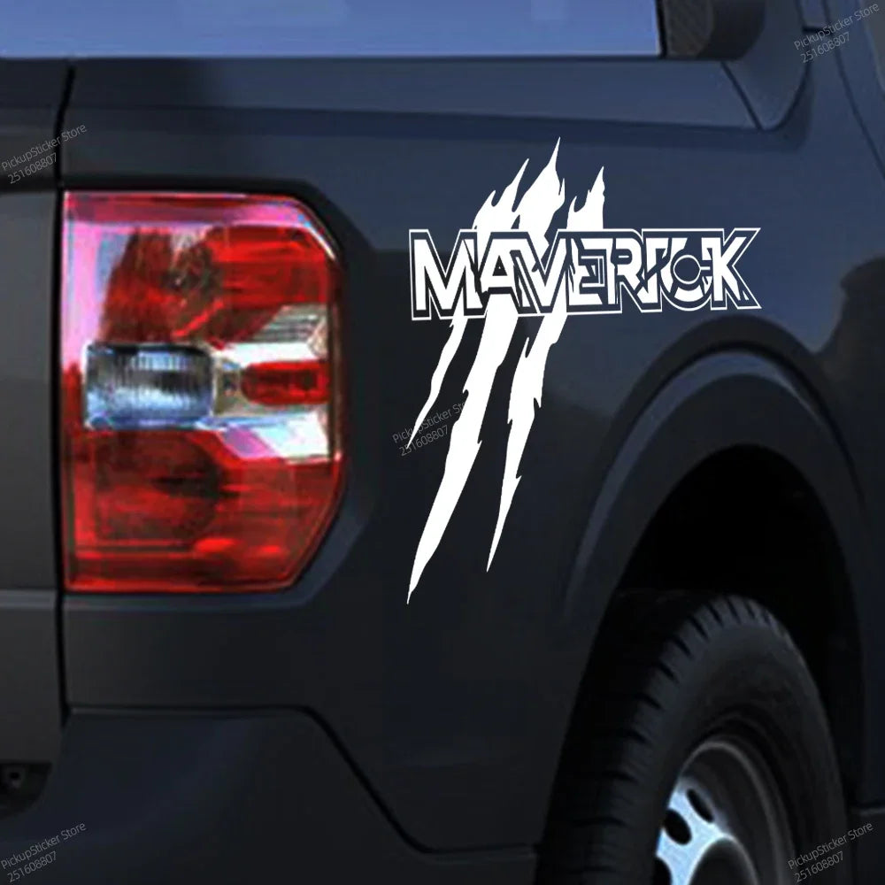 2-Pack Ford Maverick Claw Decals - Vinyl Truck Graphics - image 2