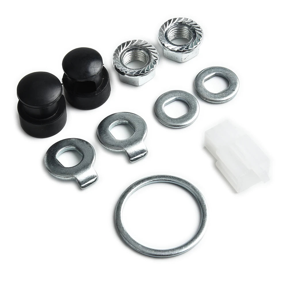 E-Bike Hub Motor Axle M12/M14 Lock Nut & Lock Washer & Spacer & Nut Cover 12/14mm Shaft 500W-5000W Motors Electric Bicycle Parts