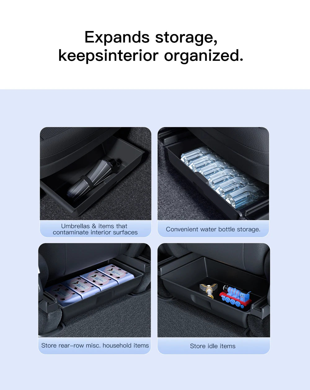 Under Seat Storage Drawer for Tesla Model Y Juniper 2025-2026