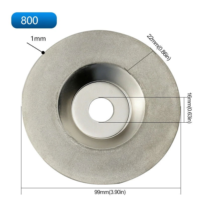 Angle Grinder Diamond Glass Grinding Disc Cymbal Shaped Sharpening Polishing Blades