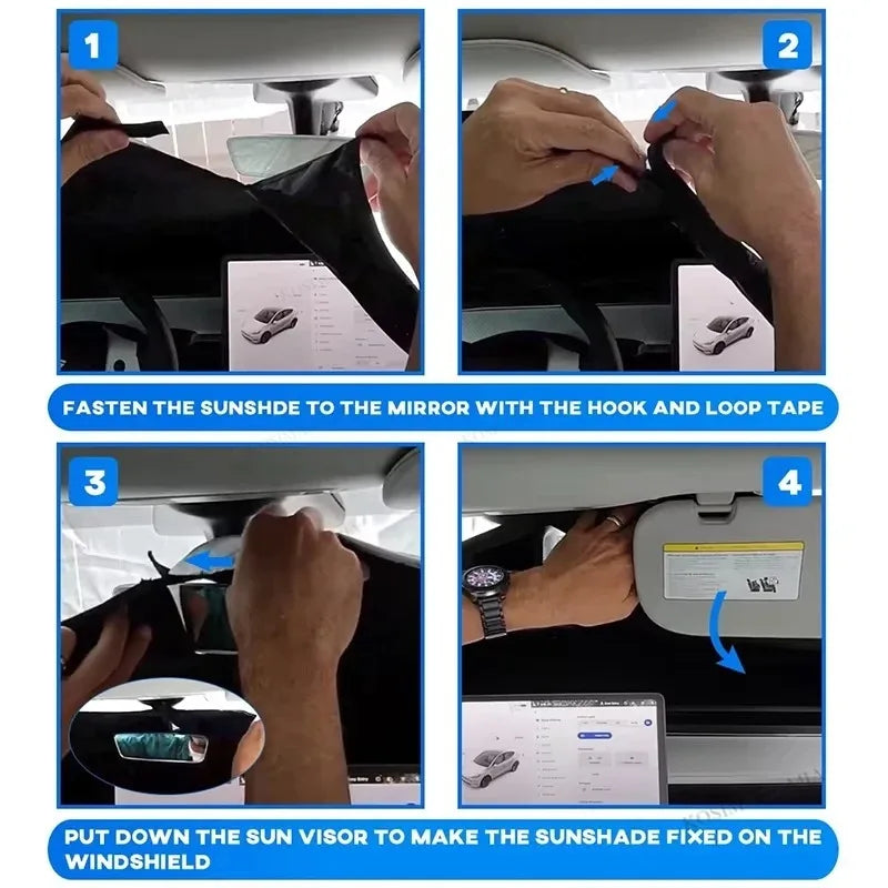 Auto Folding Sun Shade Windshield Visor Cover Car Front Window Sunshade UV Protection Summer Styling Accessories