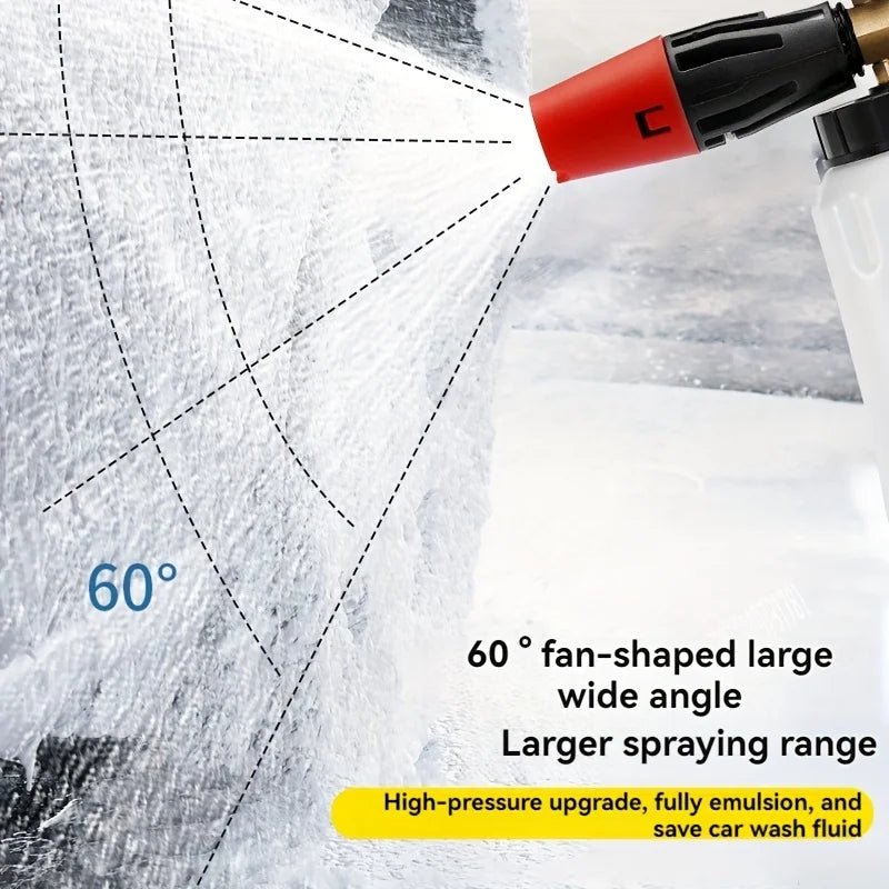 Car wash foam cannon 33.8oz with 60 degree wide angle snow foam spray