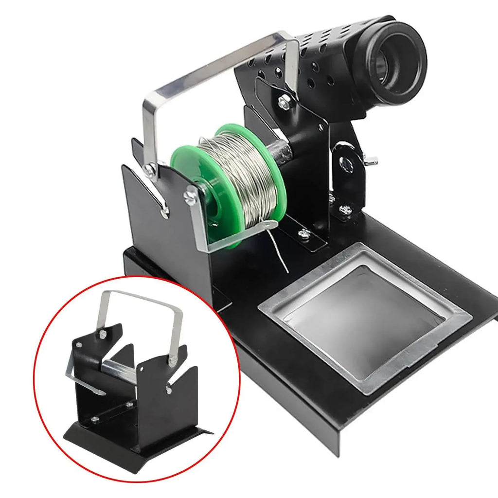 Compact Solder Wire Spool Dispenser Holder, Adjustable Metal Reel Stand For Workbench, Welding Wire Organizer Tool