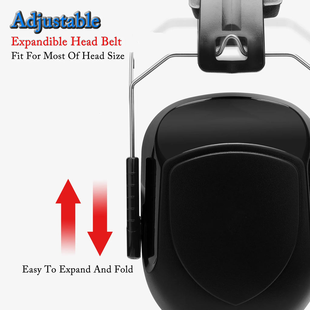 Adjustable Anti-Noise Earmuffs – 34dB Hearing Protection