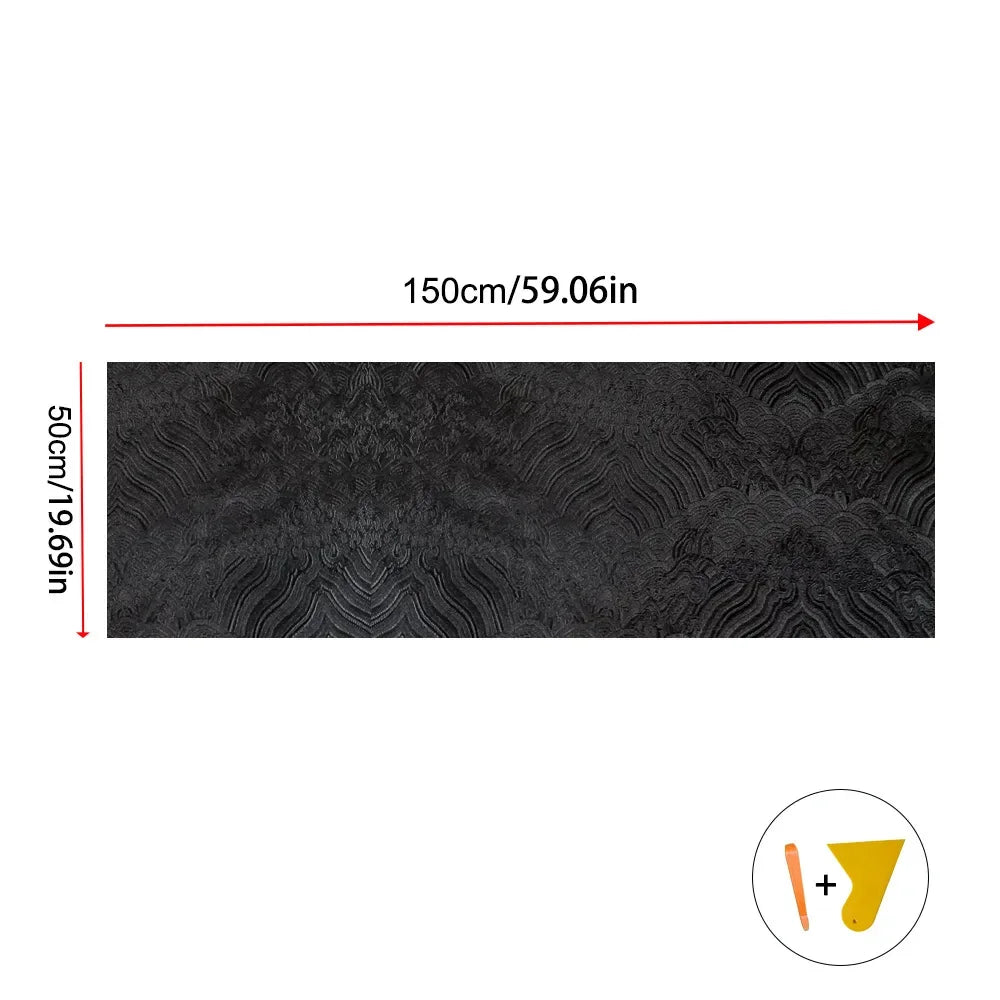 Self-Adhesive Pillar and Headliner Fabric Wrap, 59 x 19.7 in