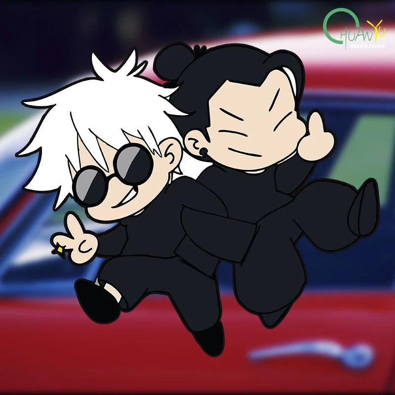 Cartoon Vinyl Decal for Car, Motorcycle, or Helmet