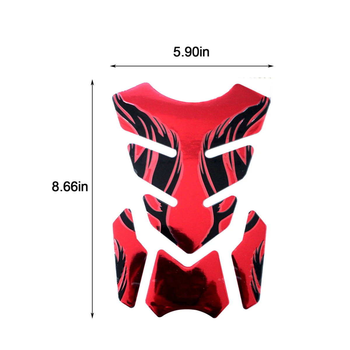 Fishbone 3D Tank Pad Reflective Protector Sticker for Motorcycles - view 11