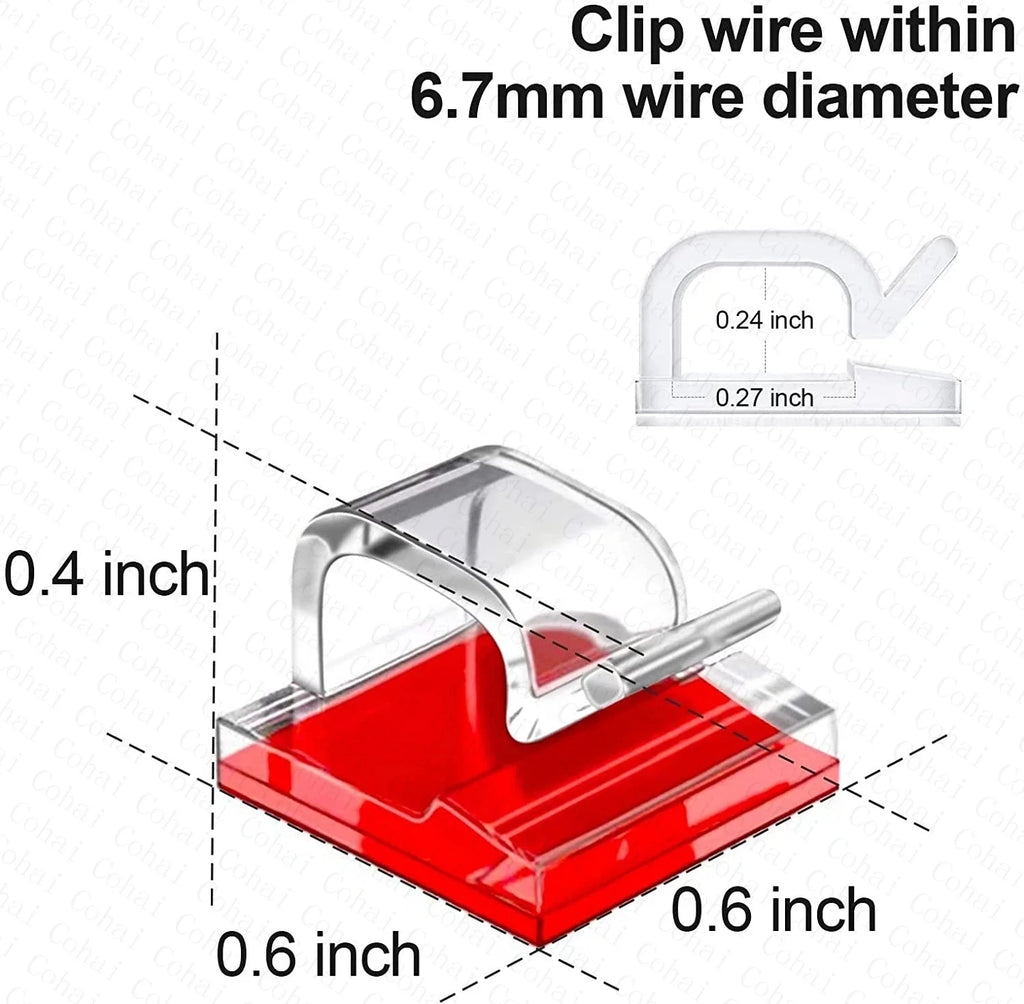 Cable Organizer Clips – Car, Earphone & Mouse Cord Holder