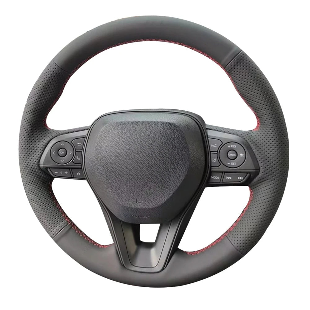 Toyota Steering Wheel Cover - Microfiber Leather, 38cm, Slip-Resistant - image 2