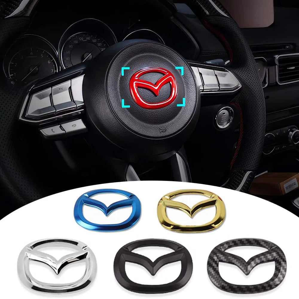 Steering Wheel Center Cover Sticker for 2 3 5 6 CX Series
