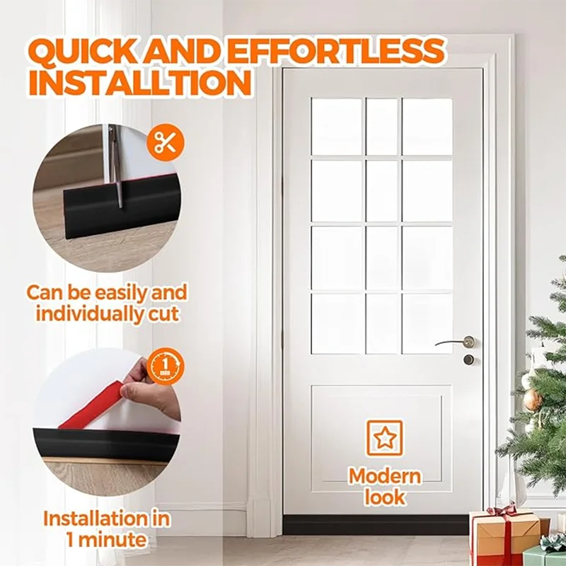 Strong-Adhesive Door Sweep Draft Blocker