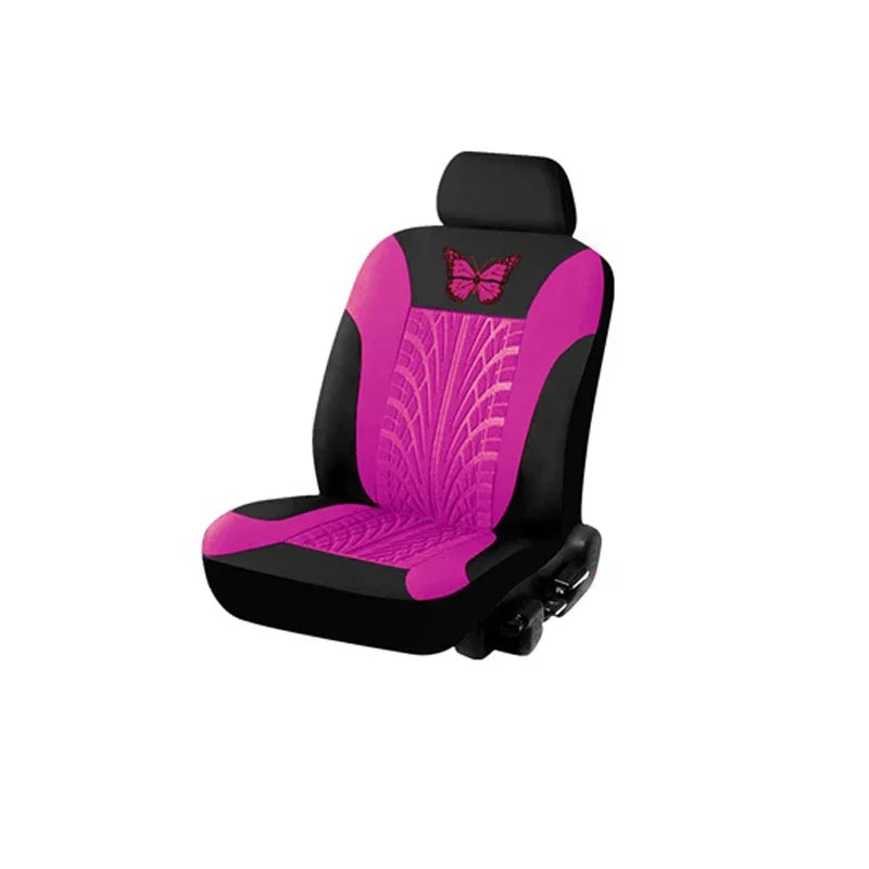 Butterfly Embroidery Car Seat Cover Set, Universal Fit