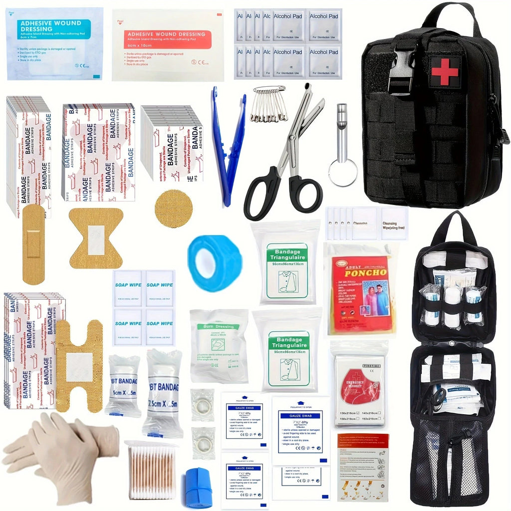 150-Piece Universal First Aid Kit for Home & Travel
