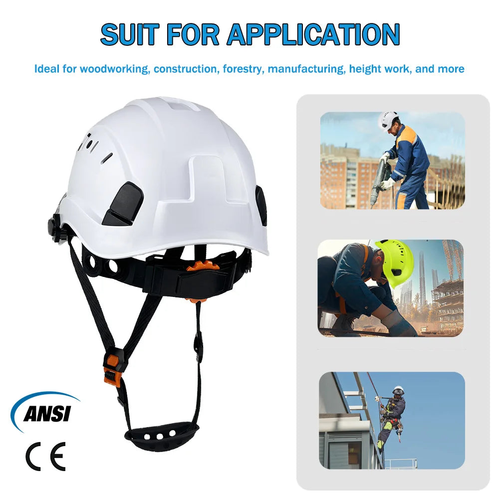 Vented ABS Construction Hard Hat, ANSI Certified - image 4