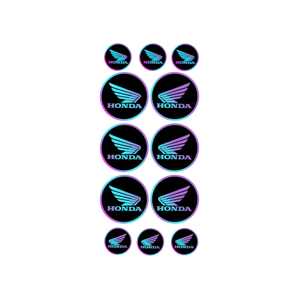 Universal 3D Reflective Wing Decals for Car and Motorcycle - view 14