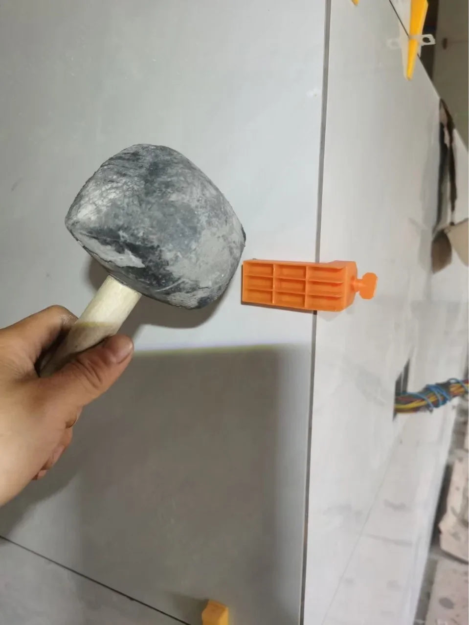 5-30Pcs Male Angle Tile Leveling System Clips Spacers with Tape Construction Tools for Ceramic Floor Wall Tile Fixing Laying